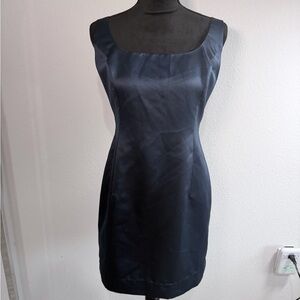 Vintage Catherine Regehr Navy Sheath Dress Blue